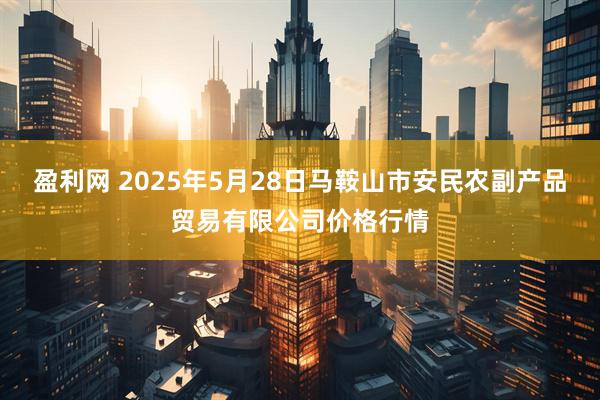 盈利网 2025年5月28日马鞍山市安民农副产品贸易有限公司价格行情