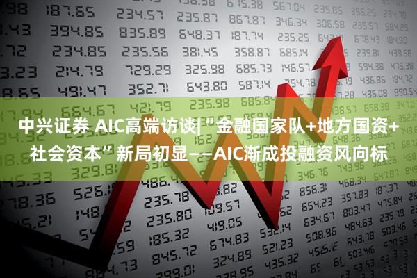 中兴证券 AIC高端访谈|“金融国家队+地方国资+社会资本”新局初显——AIC渐成投融资风向标