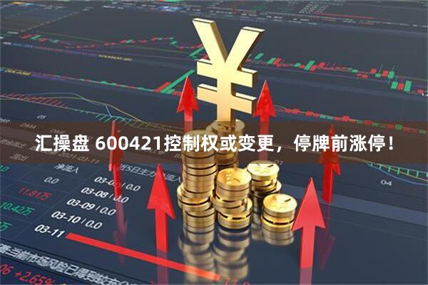 汇操盘 600421控制权或变更，停牌前涨停！