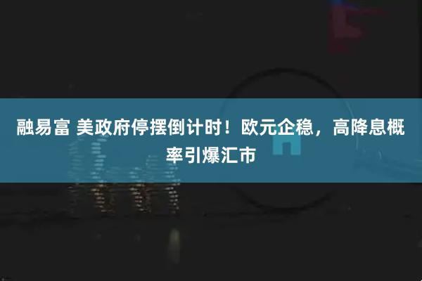融易富 美政府停摆倒计时！欧元企稳，高降息概率引爆汇市